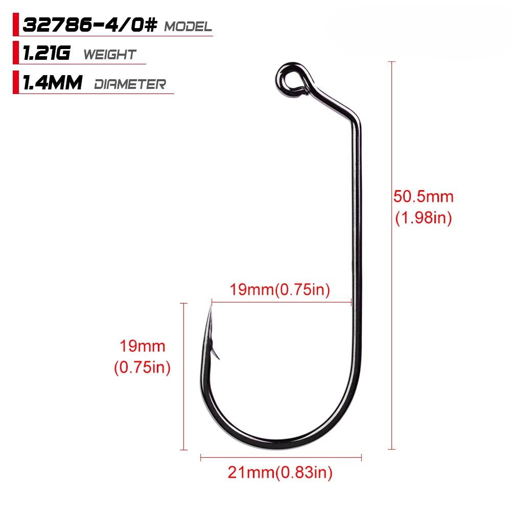 fishing worm offest  hook 4-0