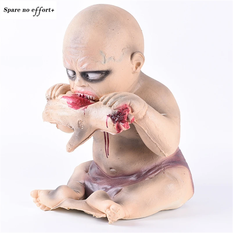 

Bloody Halloween Doll Toy Decorations Zombie Halloween Party Supplies Haunted House Door Bar Horror Decoration Party Supplies