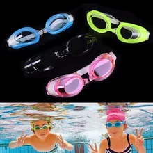 Регулируемые Детские водонепроницаемые противотуманные из силикона УФ щит Очки для плавания, защитные очки