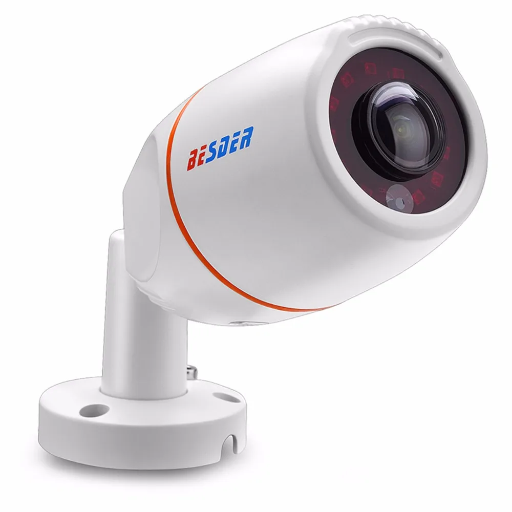 Besder 48V POE Fisheye Ip Камера HD 720 P/1080 P 1,7 мм Широкий формат 180 градусов панорамный антивандальный Открытый видеонаблюдения IP Cam