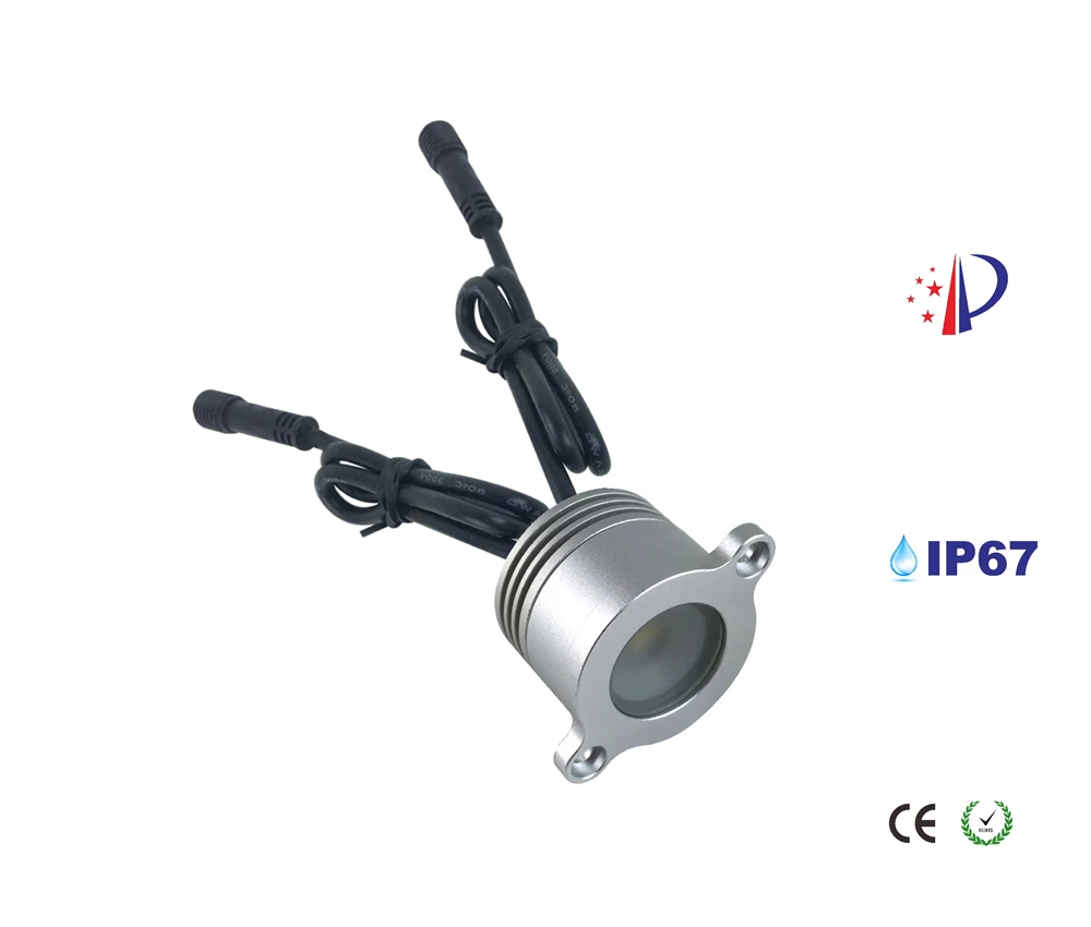 Встраиваемый Точечный светильник 1 Вт IP67 120D водонепроницаемая трубка для