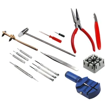 16 шт. Набор для ремонта часов набор и ремешок на запястье РЕГУЛИРОВОЧНЫЙ БОЛТ набор инструментов для удаления задней части