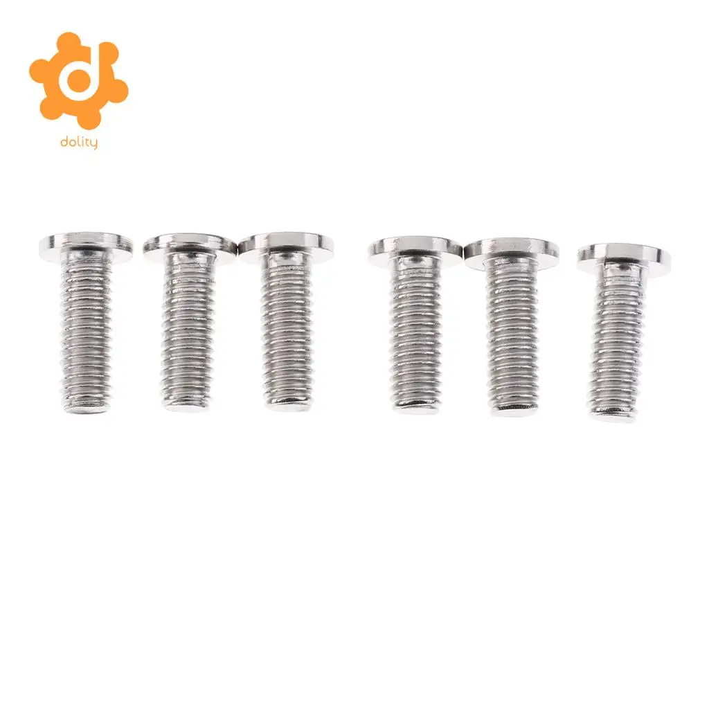 dolity 6 Set M6x20mm Aluminium License Plate Frame Bumper Bolt Screw Kits