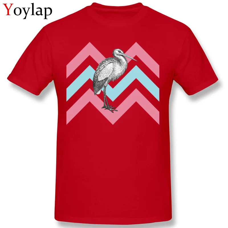 Wholesale Family Tops T Shirt Stork Chevron Fall Short Sleeve 100% Cotton Crew Neck Boy T Shirt Family Tee-Shirt Top Quality red