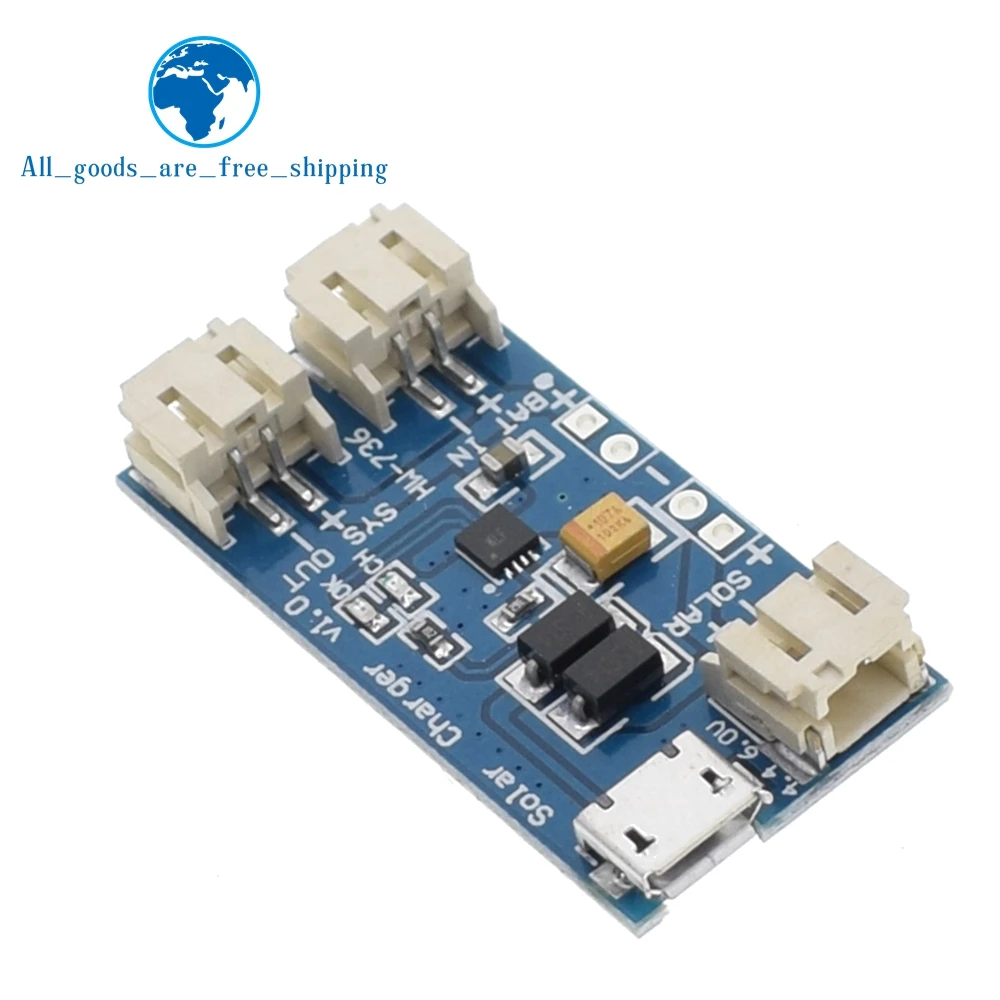 

TZT 500Ma Mini Solar Lipo Charger Board CN3065 Lithium Battery Charge Chip DIY Outdoor Charging Board Module For Arduino