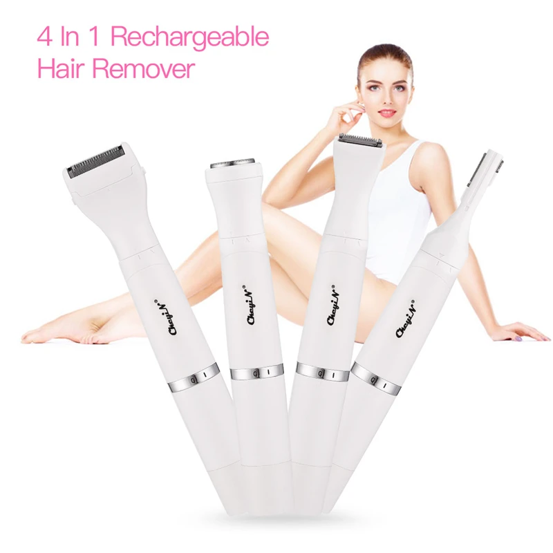 

USB Rechargeable Eyebrow Trimmer Waterproof Body Hair Remover Stainless Steel Blade Epilator Shaver Women Bikini Trimmer Razor