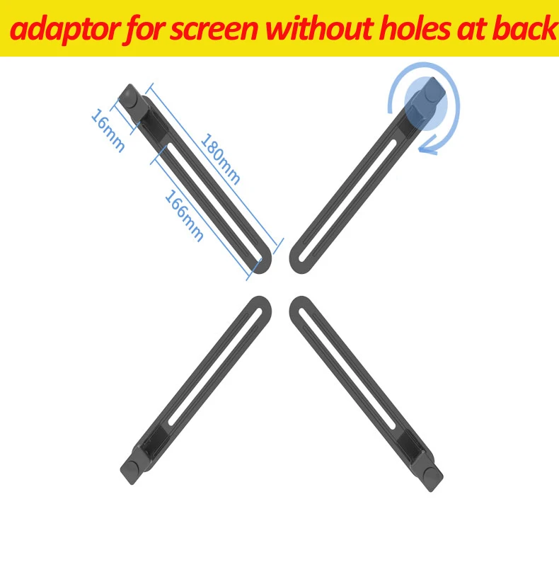 

VESA100X100 10-27" lcd tv table mount monitor desk support screen pad tablet mount bracket clamp Adaptor for no hole screen