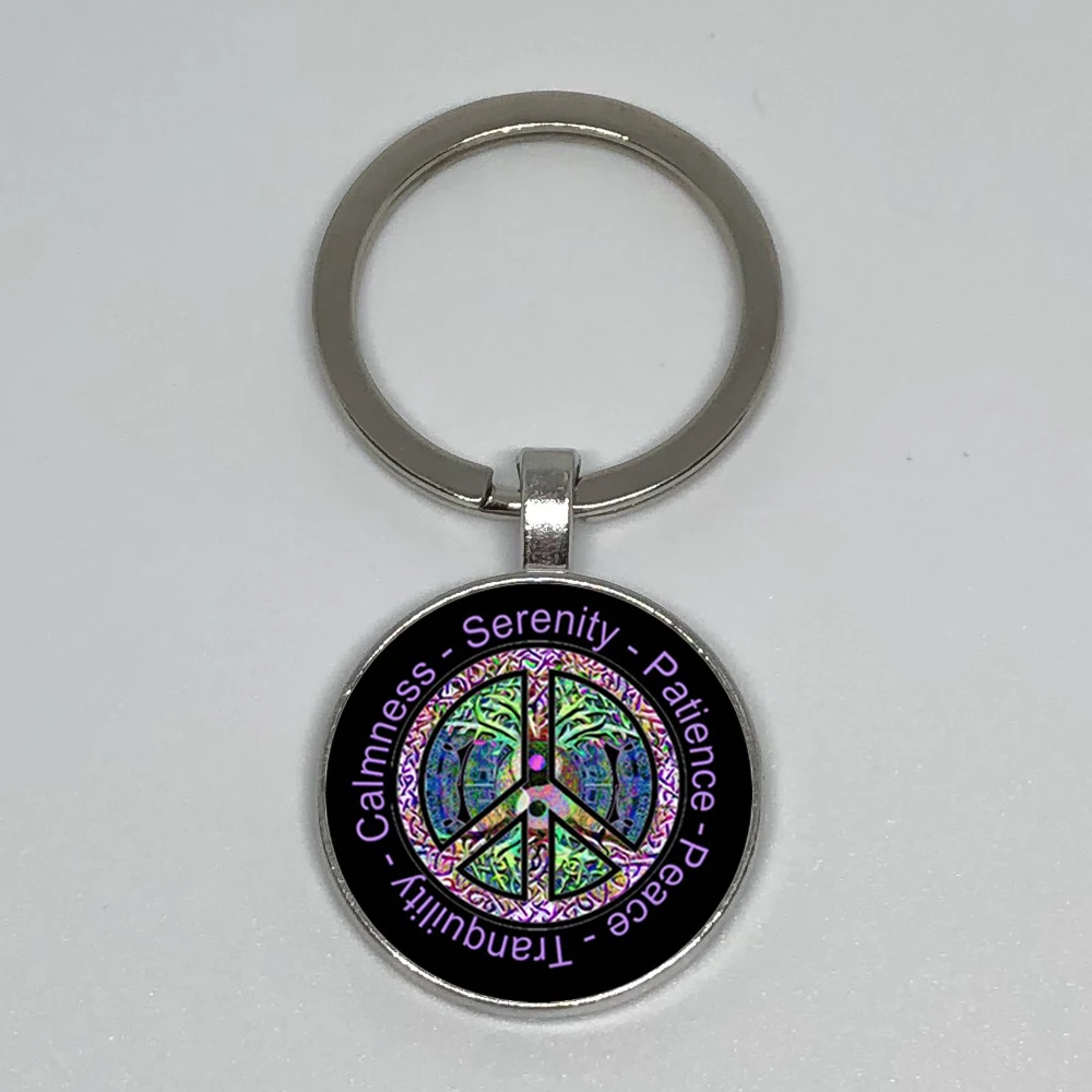 

Life Tree Peace Sign Key Chain Venom Infinite War Cobra Star Trek Keychain Anime Character Keychain
