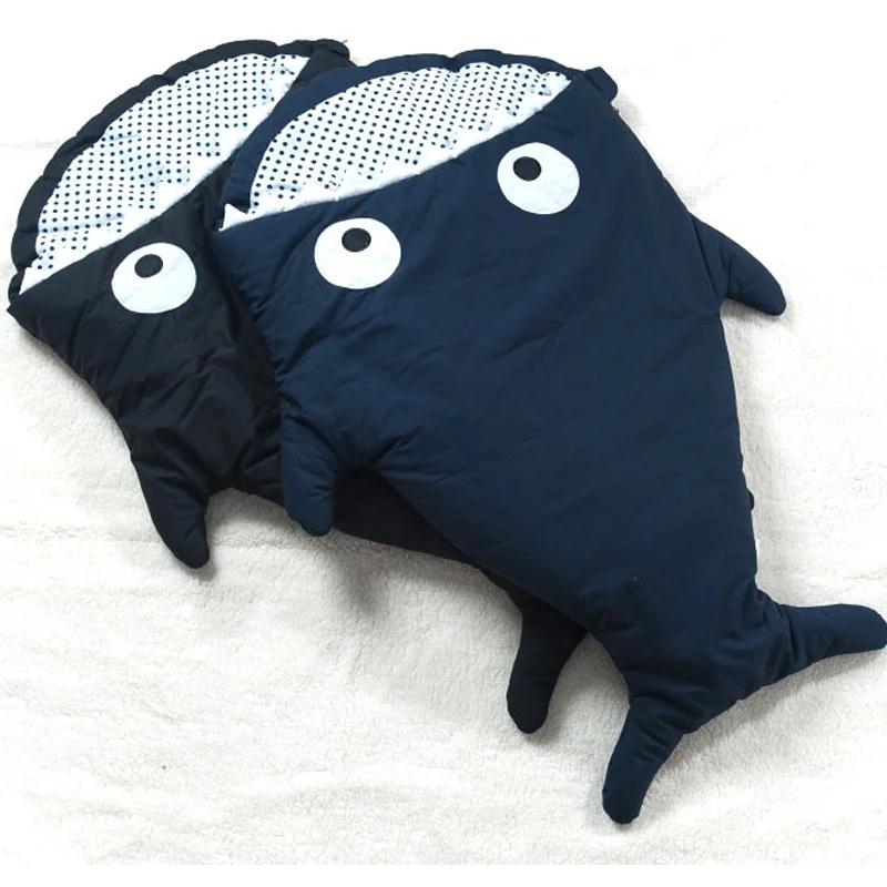 

2016 Best organic cotton 2 years old baby sleeping bag sleeping bag children's toys Sharks stroller sleeping bag Storage Bag