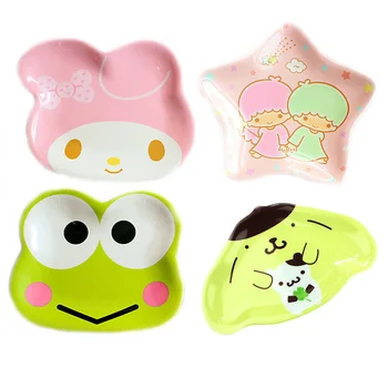 

Kitchen Mini Tableware Miniatures Cup Plate Dish Or Snacks Fruit Sushi Plate Cute Cartoon Creative Tableware KC1549