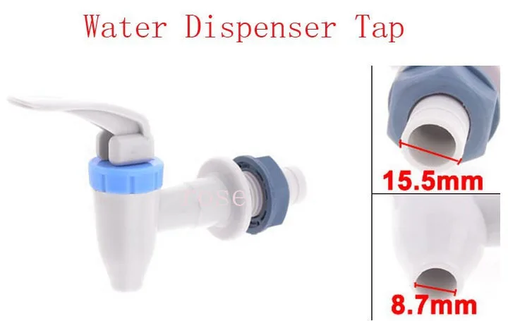 Blue Hand Push Cooler Drink 7.3mm Exit Tap Faucet Water Dispenser for ...