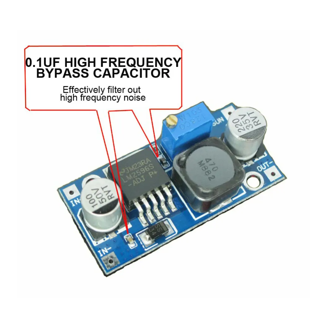 1 шт. 3A Регулируемый DCDC LM2576 LM2596S вход 3,2-40 в выход 1,25-35 В dc-dc понижающий модуль регулятора питания