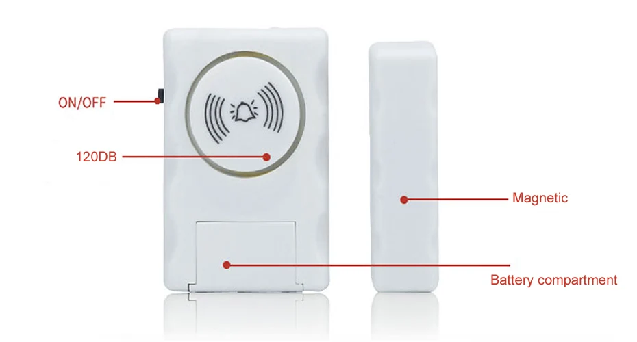 Wsdcam охранная сигнализация 120 дБ Беспроводная для дома для окна двери охранная сигнализация Система магнитный датчик для домашней системы