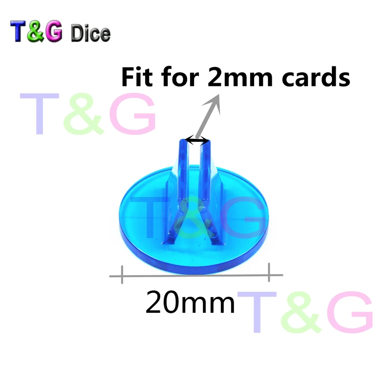 T & G цвет ful 50 шт. насыщенный цвет пластиковая настольная игра фиксированной реквизит для 2 мм бумажные карточки Стенд уникальный мульти