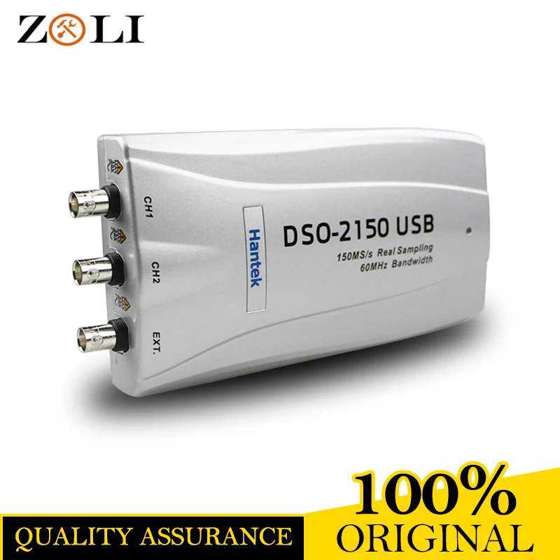 

Hantek DSO2150 Digital Oscilloscope USB PC 150MSa/s 60MHz bandwidth Hantek DSO 2150 USB 2.0 interface in stock now