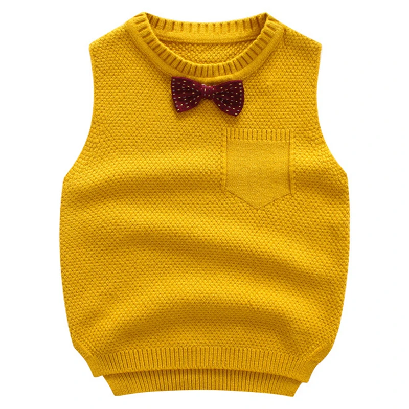 2019 Autumn Toddler Boy Vest Cardigan Knitted Sweater Clothing Children