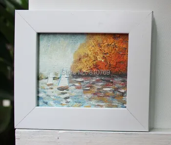 

NEW100% hand-painted oil painting on Small thin board Match framework high quality beauty of the sea DM-928007