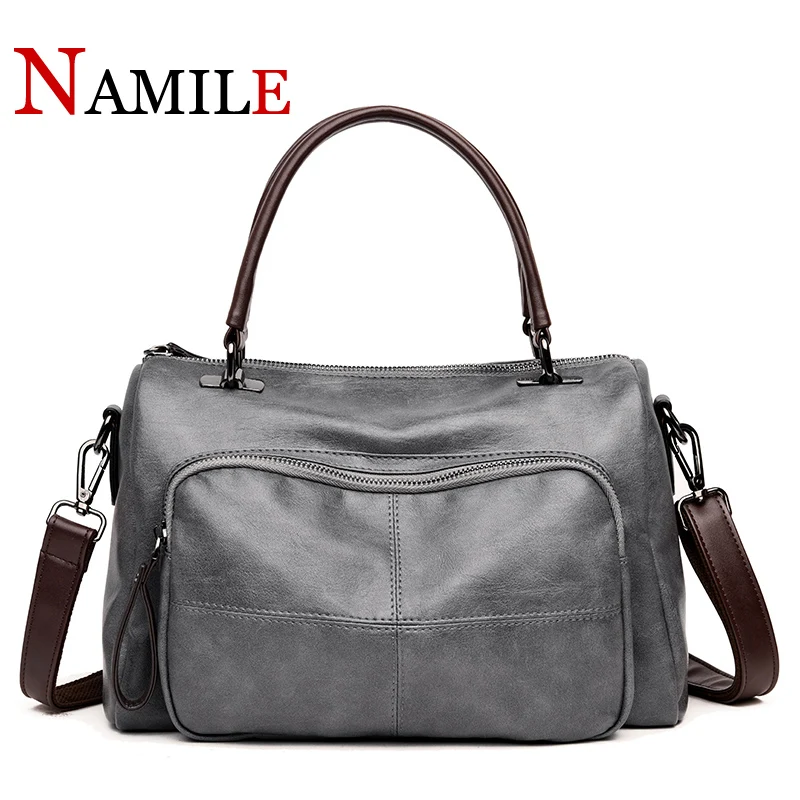 

NAMILE shoulder bag women designer handbag high quality female Hobo bag tote soft artificial leather Large crossbody bags ladies