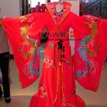 Красный Вышивка производительность сценический костюм li юйган кросс-пол Косплэй одежда