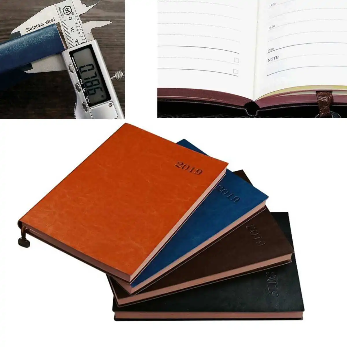 

2019 Year Calendar School Student Daily Weekly Planner A5 Notebooks Stationery Office Supplies Diary Planner Notepad with pen