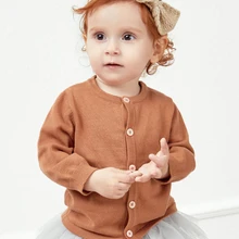 Balabala/Детский кардиган; хлопковое нижнее белье для мальчиков; трикотажный свитер для маленьких мальчиков и девочек; Новинка года; куртка из хлопка; тонкая одежда для детей