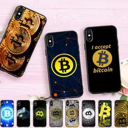 Я люблю принять Bitcoin Чехлы для iphone 7 мягкий силиконовый для мобильных телефонов Чехол для iphone X 5 S 5S SE 6 6 S 7 8 плюс 8 плюс Чехол Коке