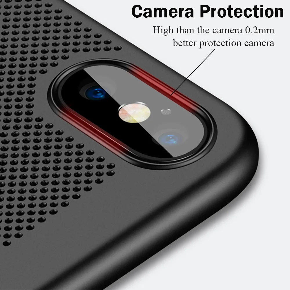 KIPX1034_3_JONSNOW Heat Dissipation Hollow Phone Case For iPhone 7 8 Cases for iPhone XS XR 6S 7P 8 Plus PC Back Cover for iPhone XS Max Capa Fundas