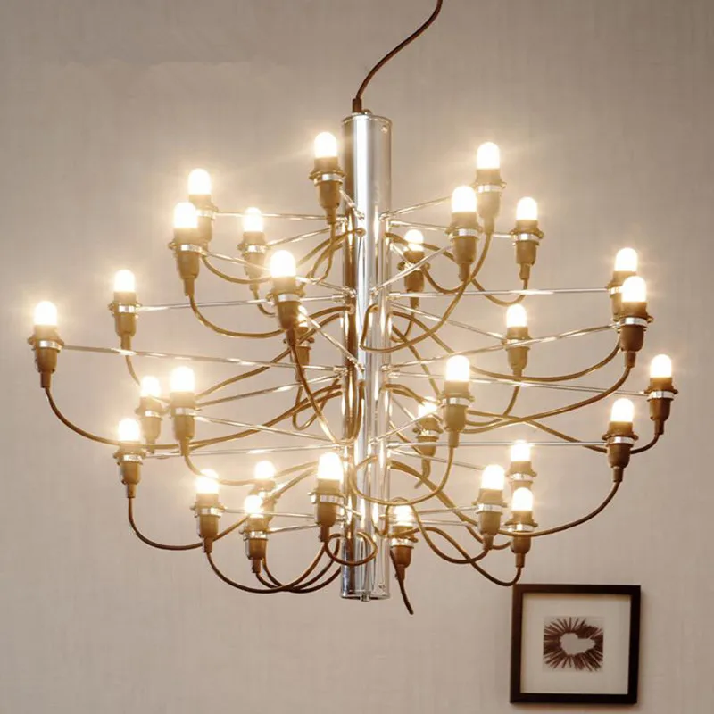 

Modern Chandeliers Fruit Chrome Gold LED 18 30 50 bulbs Pendant lamp Living Dinning Room Light Fixture lustre avize lights