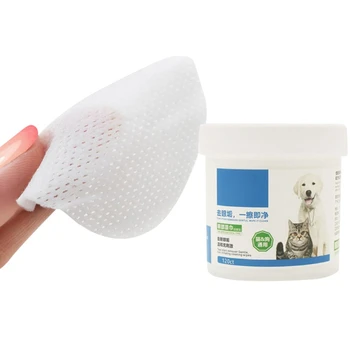 

120 Pcs/lot Grooming Pet Wipes for Dogs Cats Other Pets to Clean the Tear Stains/Ears