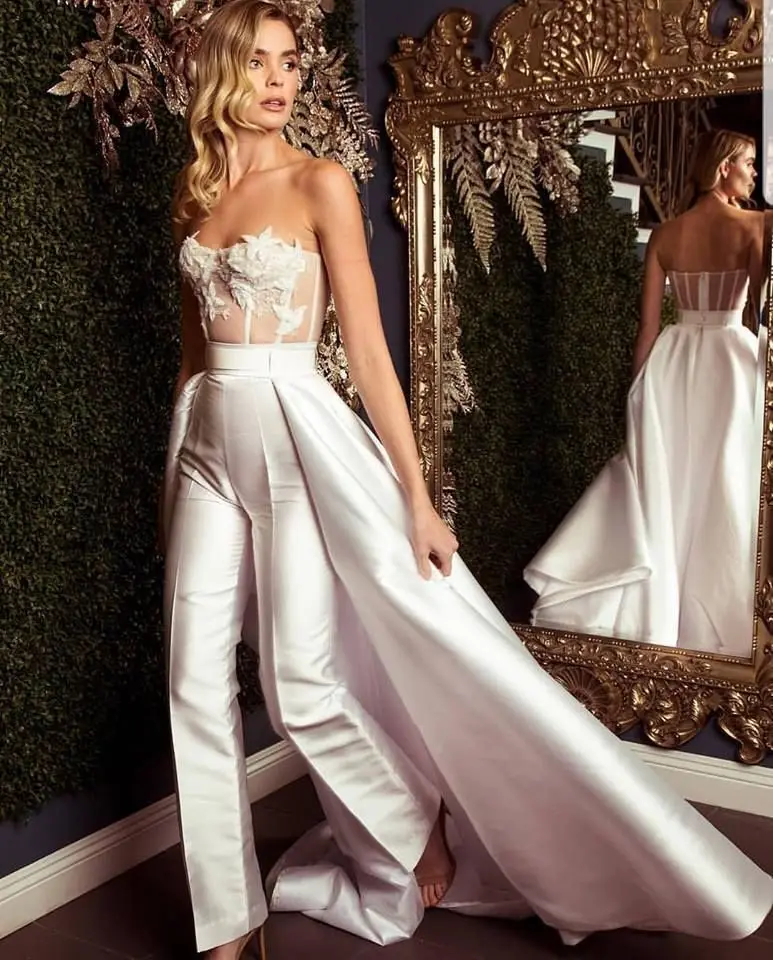 wedding gown jumpsuit