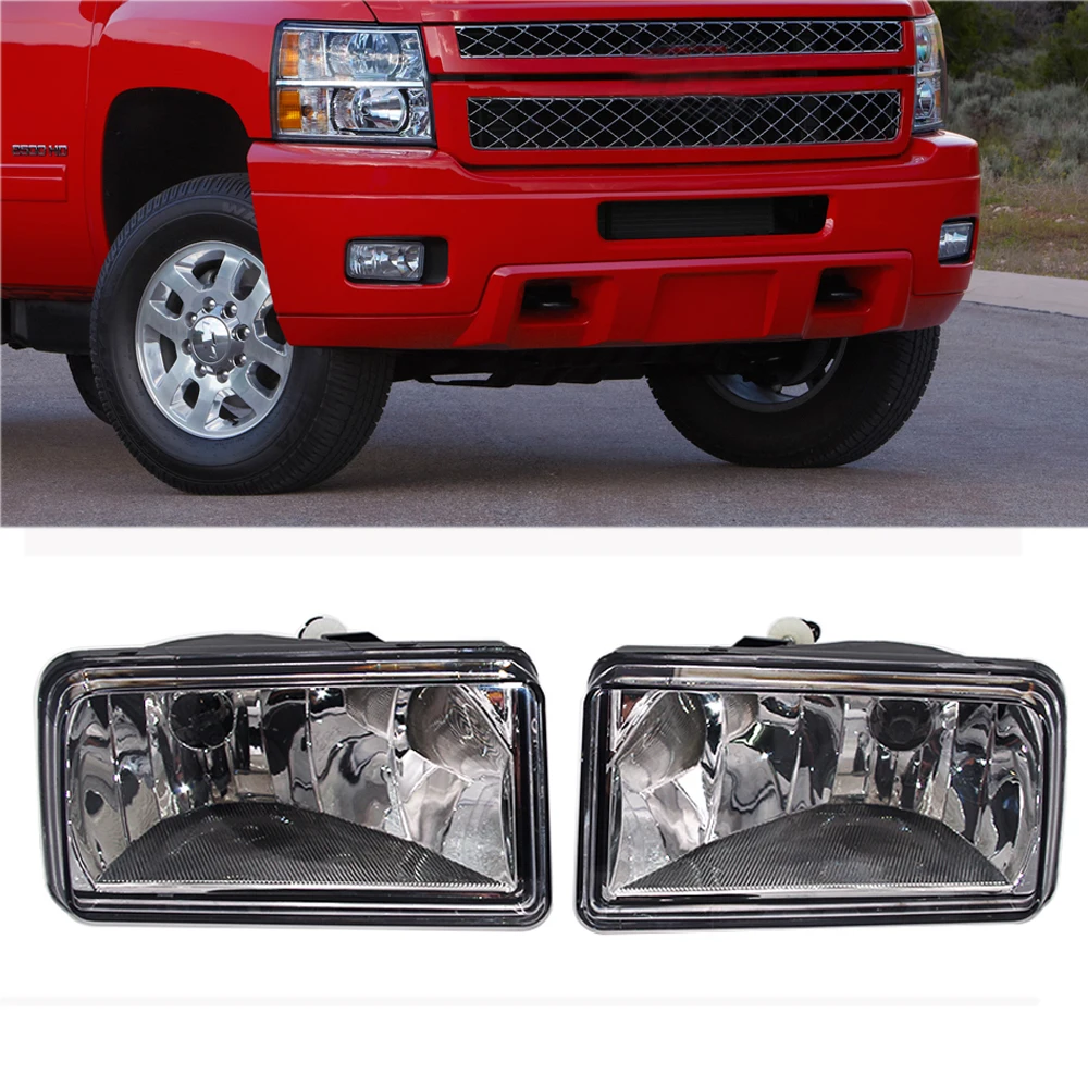 DNA Motoring FL-ZTL-114-CH Clear CHEVY SILVERADO FOG LIGHTS