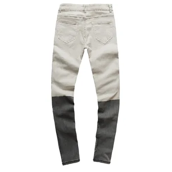 

Slim Jeans Pants Men Hole Denim Trousers Casual Streetwear