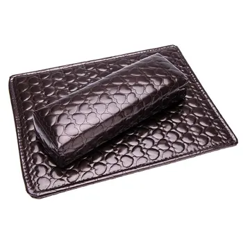 

YOST Soft Hand Cushion Pillow And Pad Rest Nail Art Arm Rest Holder Manicure Nail Art Accessories PU Leather Brown