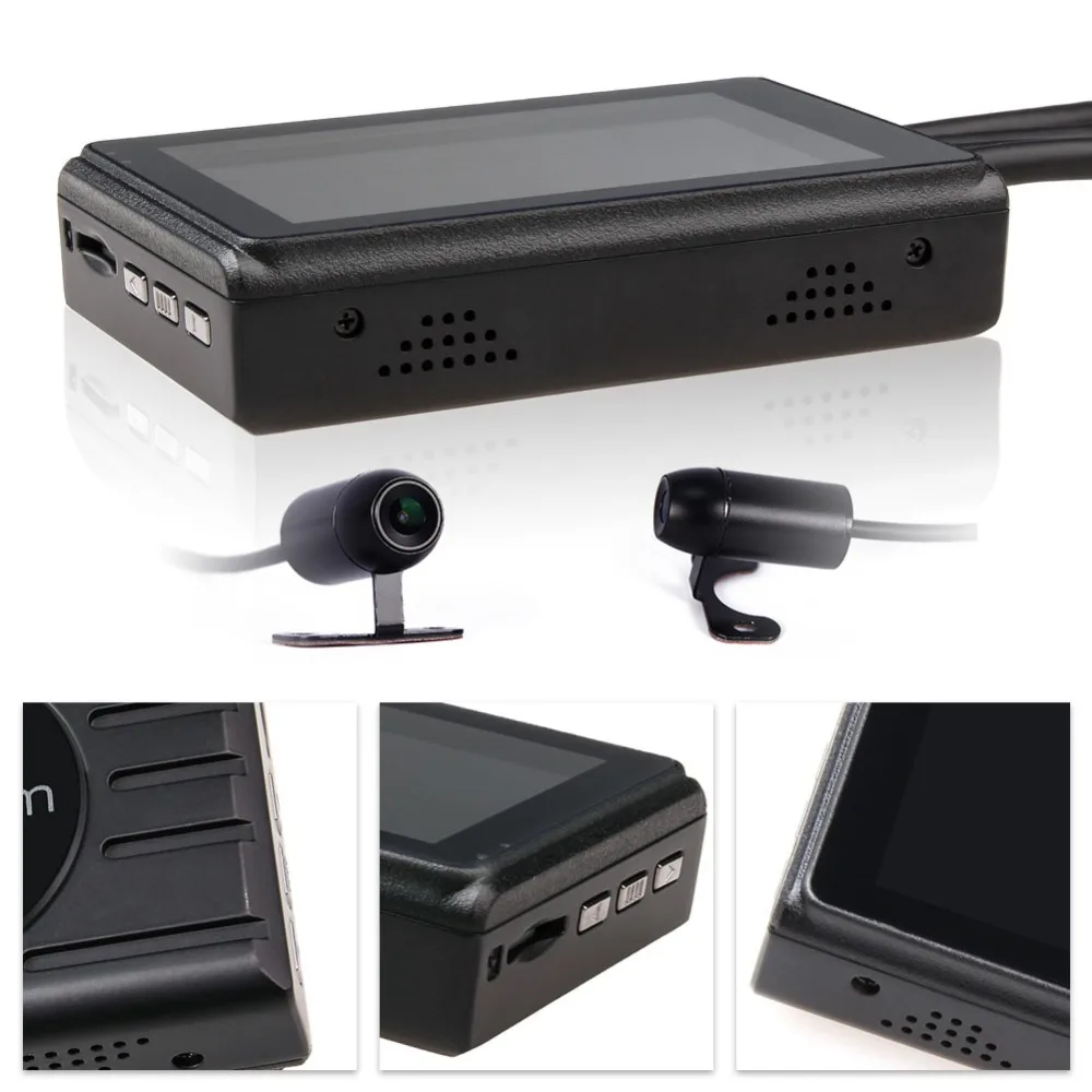 Мотоциклетный видеорегистратор SYS VSYS Moto Cam M2F 3 0 дюйма ЖК дисплей Wi Fi 1080P