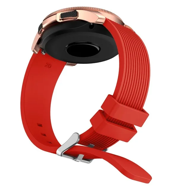 20 мм спортивный силиконовый ремешок для часов для Active2 samsung Galaxy Watch 42 мм ремешок для спортивной экипировки S2 S3 Classic Frontier - Цвет ремешка: red