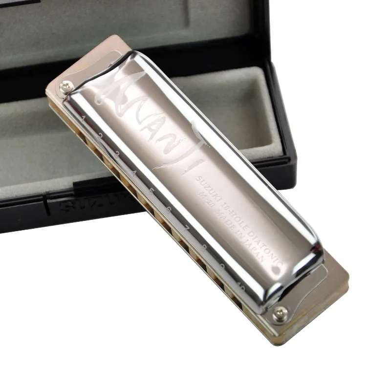 Diatônico para Gaita Profissional para Harmônica Ajuste de País Chave de c - e Suzuki Manji Orifícios Azul Harp f e 10 - - Image 4