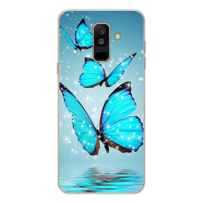 Чехлы Geruide para Для samsung Galaxy A6 plus a6+ Dual SIM pintado telefono caso samsung Galaxy A6 a6