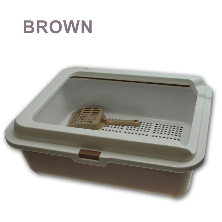 Semi enclosed double litter box cat toilets No. pine quality cat suppliessupplies cats