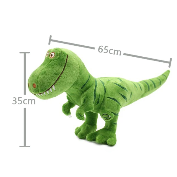 Динозавр плюшевые игрушки хобби тираннозавр рекс/Трицератопс Рекс плюшевые куклы и мягкие игрушки для детей фаршированные Рождественский подарок - Цвет: 65cm green