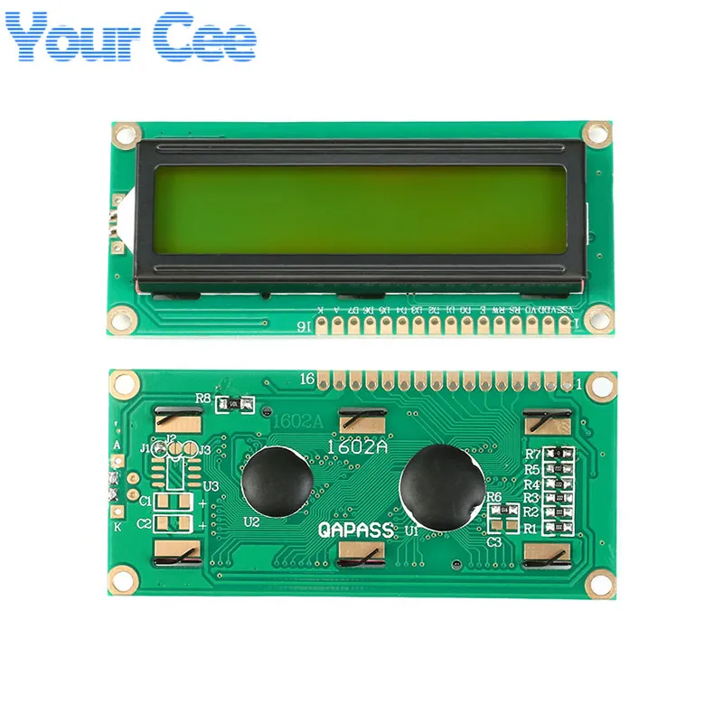 ЖК-модуль 1602 1602A J204A 2004A 12864 12864B ЖК-дисплей модуль Синий желто-зеленый экран дисплей IIC IEC 3,3 V/5 V для Arduino
