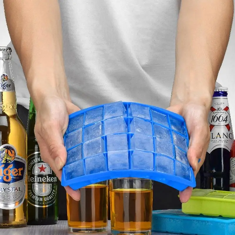 

Summer essentials 24 Grid Silicone Ice Cube Tray Molds DIY Desert Cocktail Juice Maker Square Mould bar party