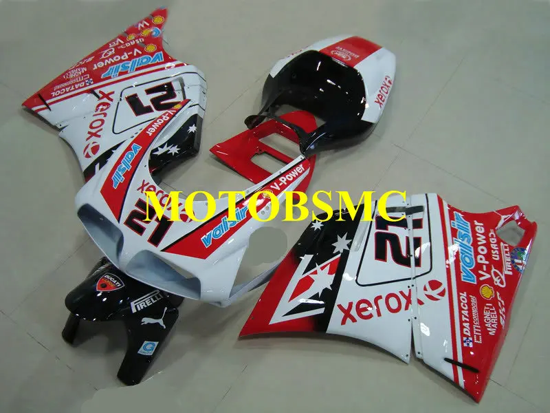 

Motorcycle Fairing Kit for DUCATI 748 916 03 04 05 Ducati 996 998 2003 2004 2005 ABS Top White Red Fairings set+gifts DB17