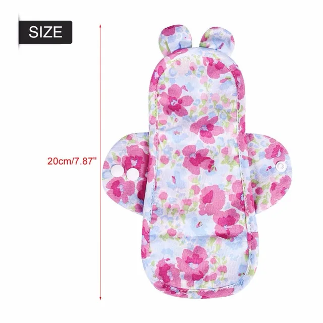1Pcs New Organic Cotton Menstrual Pads 2 Style Feminine Soft Washable Reusable Menstrual Napkin Panty Liner Sanitary Cloth Pads