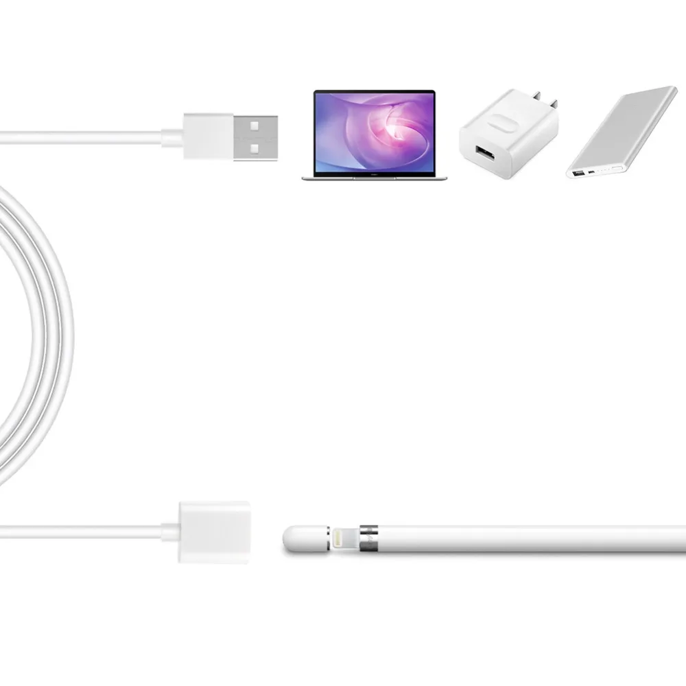 Зарядное устройство провода для Apple Pencil Кабель зарядного устройства Шнур для iPad Pro стилус для сенсора ручка мужчин и женщин кабель USB для передачи данных