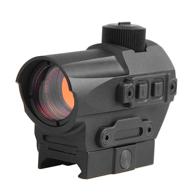Tactical 1.5 MOA QD Red Dot Sight with Riser Mount 10 Brightness Settings fit Picatinny Rail for Hunting Airsoft (27)