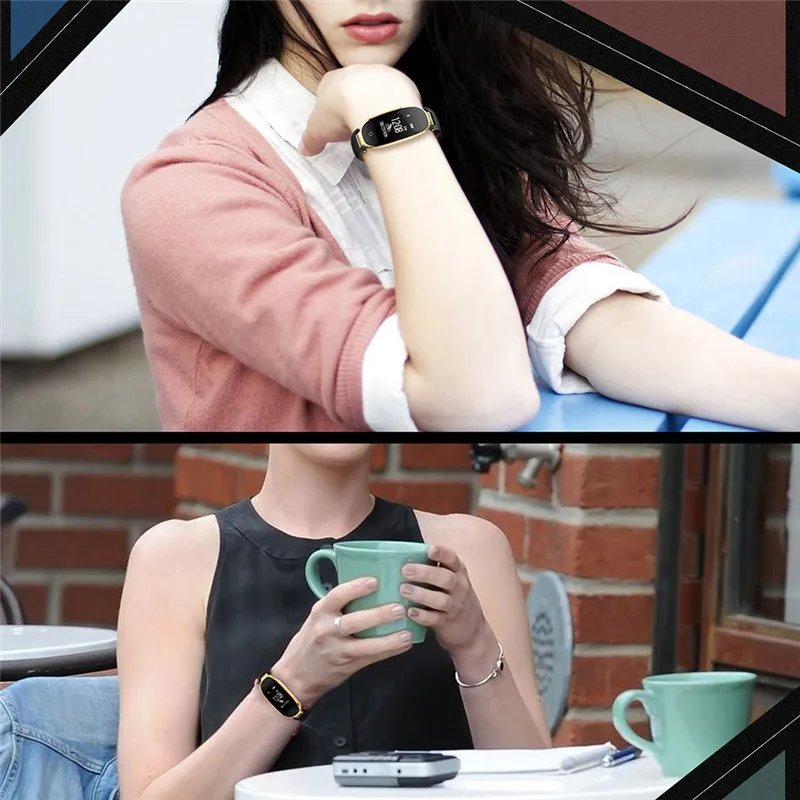 S3 Smart Bracelet Heart Rate Monitor Alarm Clock Waterproof Fitness Watch Tracker Pedometer Step Counter Smart Wristband black