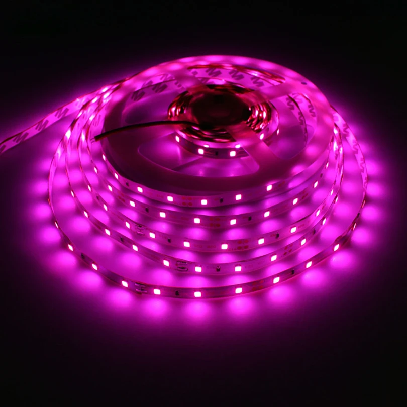 5 м розовая Светодиодная лента 3528 SMD Водонепроницаемая 60 Светодиодный одов/м 12 В