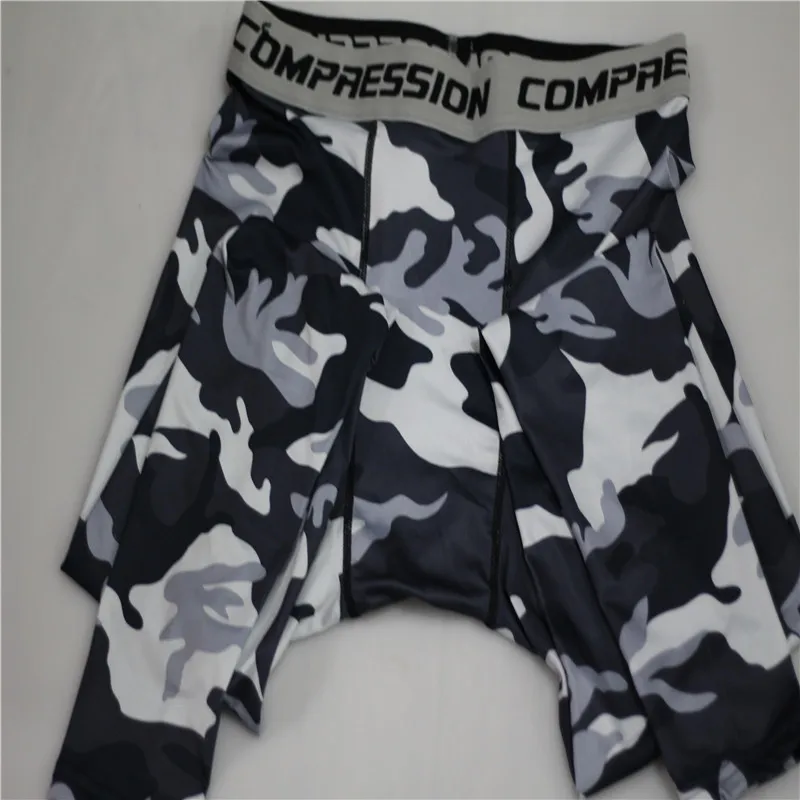  New Camouflage Pants Men Compression Pant Elastic Sweatpants Lifting Bodybuilding Skin Tights Trous