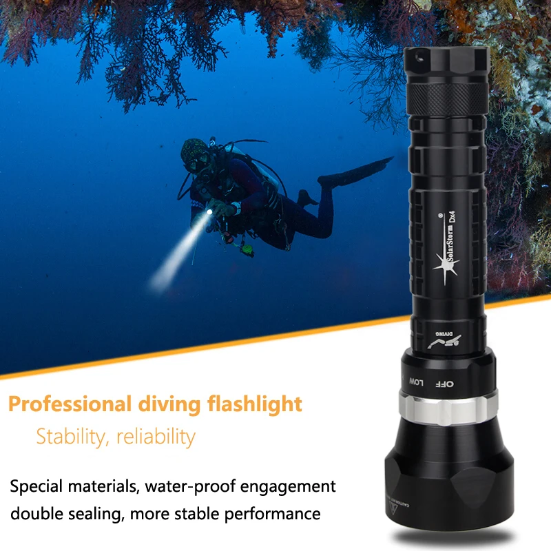Best Scuba Diving Flashlight 4x XML U2 LED SolarStorm 1600 Lm Underwater Torch Light With 2x18650 +Charger 5 Best Scuba Diving Flashlight 4x XML U2 LED SolarStorm 1600 Lm Underwater Torch Light With 2x18650 +Charger 5