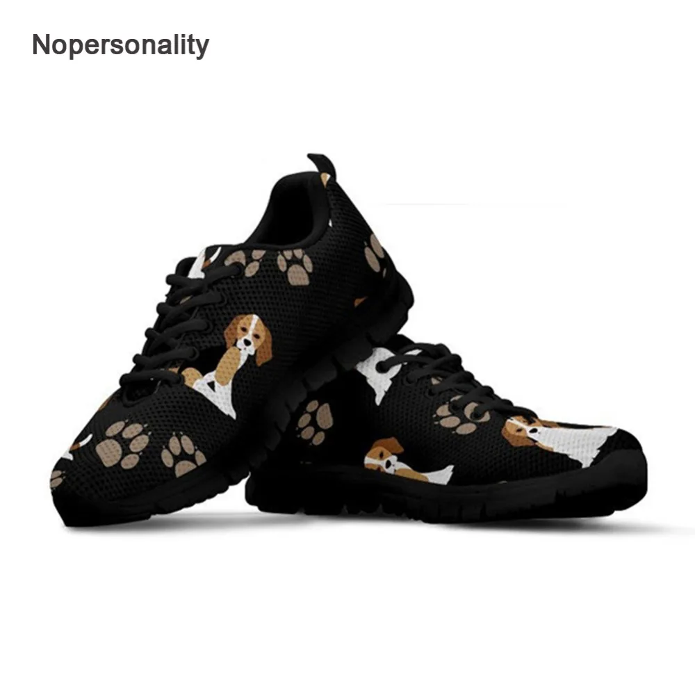 sneakers with dog prints